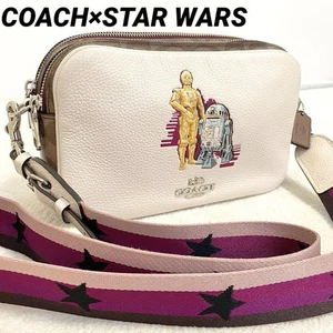 Coach Star Wars Collaboration Shoulder Bag C-3PO R2-D2 Leather Limited - Picture 1 of 11