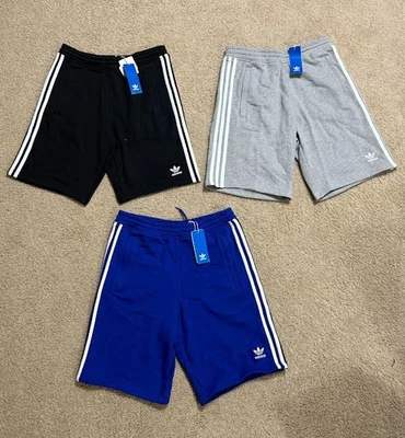 NUEVO HOMBRE ADIDAS ORIGINALES 3 RAYAS TRÉBOL SHORTS 10 pulgadas AUTÉNTICO TODAS LAS TALLAS Foto 1 de 2