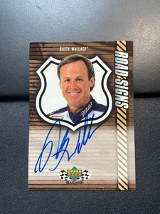 2000 Upper Deck Racing Road Signs #RSRW Rusty Wallace autograph - Picture 1 of 1