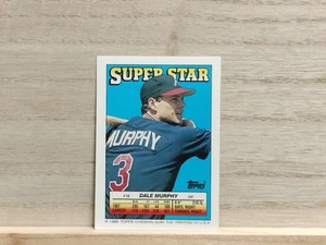 Tarjeta Super Star 1988 Dale Murphy Topps # 18 pegatina posterior: Von Hayes & Jim Rice - Imagen 1 de 9