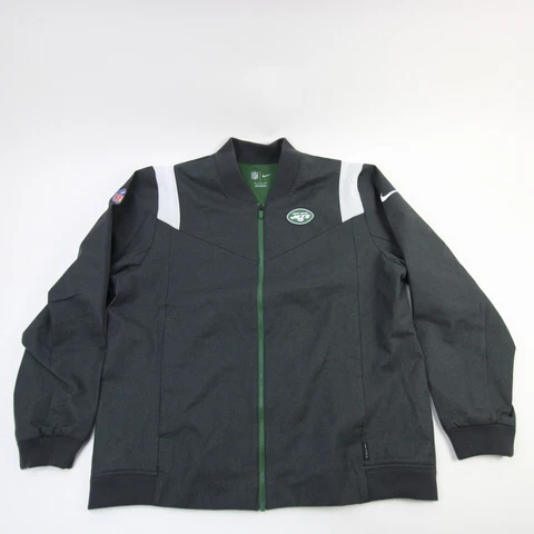 New York Jets Nike NFL On Field Apparel Jacket Men's Gray New Cover