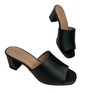 Aerosoles Women's Entree Heeled Mule Sandals Black Size 10.5M - Picture 1 of 11
