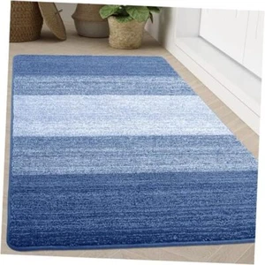 Indoor Door Mat, 71x47 Non-Slip Absorbent Dirt Trapper 71" x 47" Navy Blue - Picture 1 of 7
