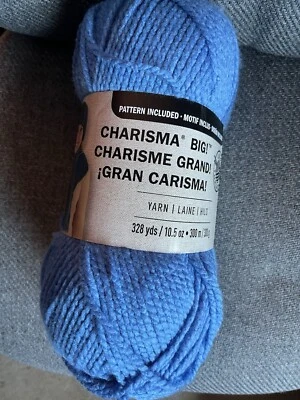 Loops & Threads Charisma BIG! Yarn Cornflower Blue Bulky 5 NEW - Image 1 of 4