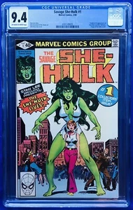 SAVAGE SHE-HULK #1 (1980) **CGC 9.4** - ORIGEN Y PRIMERA APLICACIÓN DE SHE-HULK **LLAVE CALIENTE** - Imagen 1 de 7