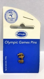 MINIATURE GOLD LOGO SYDNEY OLYMPIC GAMES 2000 PIN COLLECT #1050 - Picture 1 of 1