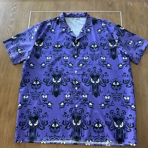 Haunted Mansion AOP Wallpaper Style Hawaiian Shirt XXL - Picture 1 of 6