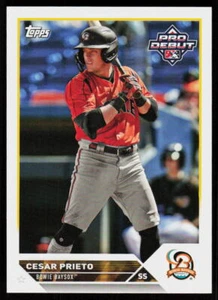 2023 Topps Pro Debut César Prieto #PD-16 Béisbol Bowie Baysox - Imagen 1 de 2