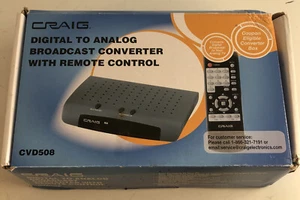 NUEVO Craig Digital To Analógico Transmisión Convertidor Caja Con Control Remoto CVD508 - Imagen 1 de 4