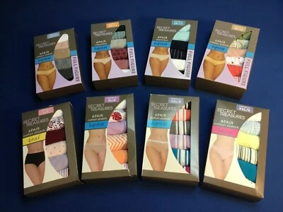 Women's underwear: Secret Treasures, available in bikini, brief, or hipster 6 pk - Image 1 of 4