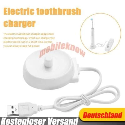 MARKENLOS Zahnbürste Ladegerät Für Braun Oral-B Ladestation Elektrische Zahnbürste Weiß