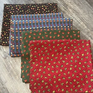 Fall Leaves Cotton Fabric Bundle 8 Yards Total - Picture 1 of 2