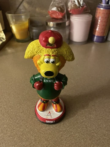 2021 Albuquerque Isotopes Orbit enmu bobblehead USED. NO BOX Cover