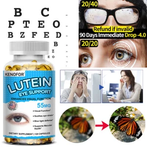 120pc Augen Vitamine Lutein Kapseln Zeaxanthin, Relief Eye Strain - Bild 1 von 10