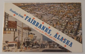 Greetings from Fairbanks Alaska postcard unused - Picture 1 of 2