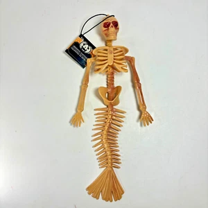 Plastic SKELETON MERMAID Halloween Decor Prop Party Decoration 14" Tall NWT - Picture 1 of 6