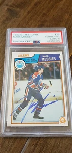 1983-84 OPC SIGNED AUTO CARD MARK MESSIER OILERS RANGERS CANUCKS PSA DNA 8 # 39 - Picture 1 of 1