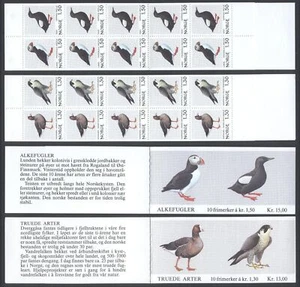 Norway AB65 MNH 2 Booklets 1981 - Birds - Below face - Picture 1 of 3