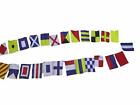 U.S. Navy Signal Code FLAG Set  - String of 26 Flag - 8 Feet Long - Beach Party