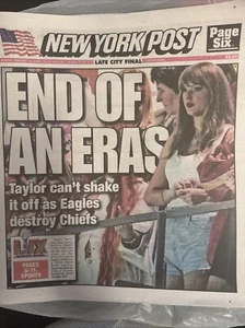 NY POST: ENDE EINER EPOCHE: Taylor kann es nicht abschütteln, wenn die Adler die Chiefs zerstören! - Bild 1 von 1
