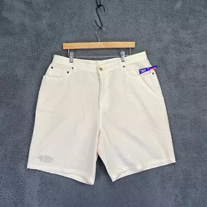 Reebok Shorts Herren XL 36 Above The Rim Denim Creme Vintage 90s Hip Hop Rap - Bild 1 von 19