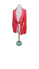 Alfani 1X Cardigan Sweater Chunky Knit Outerwear Coat Coral Pink Peach Overcoat