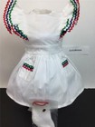 AMERICAN GIRL MOLLY Birthday Party Pinafore Dress & Socks~Pleasant Company tag