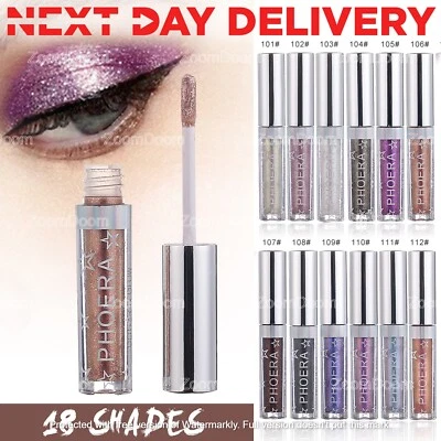 PHOERA Magnificent Metals Eyeshadow Glitter Glow Liquid metallic Eye Shadow HOT - Image 1 of 4