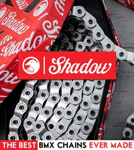 SHADOW INTERLOCK HALF LINK BMX CHAIN 1/8" SE CULT HARO GT SUBROSA CHROME NEW - Picture 1 of 7