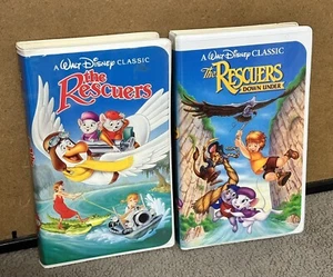 The Rescuers- Down Under Walt Disney’s Classic. Black Diamond (VHS) 2 Movies - Picture 1 of 8