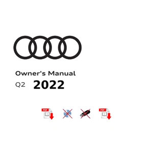2022 Audi Q2 Owner's Manual User Guide - Picture 1 of 1