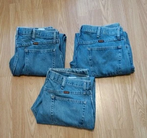 Lot Of 3 Rustler Jeans 36x29 - Picture 1 of 21
