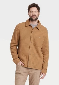 Goodfellow & Co. Giacca camicia uomo trapuntata in maglia taglia 2XL. Nuovo Con Etichetta  - Foto 1 di 3