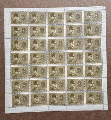 India 1964 SC Bose Stamp Sheet + Indian Nationalist #SG482 +MNH +CV2009 =17.5GBP - Image 1 of 2