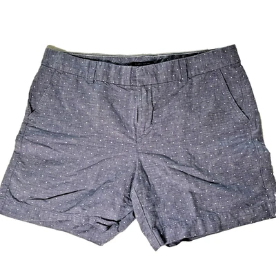 Женские синие шорты TOMMY HILFIGER с белыми в горошек размер 14 опрятные Coastal - Изображение 1 из 4