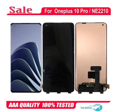 For Oneplus 10 Pro LTPO2 Fluid AMOLED Display Touch LCD Screen Digitizer Black - Image 1 of 4