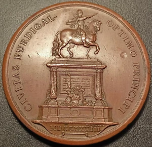 Louis XV - Bordeaux - Medal de La Place Purse 1733 By Duvivier - Picture 1 of 3