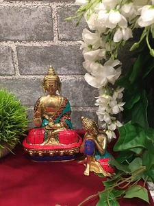 Buddha statue home decoration and Garden set of 2 - Picture 1 of 6