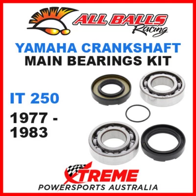 All Balls 24-1026 Yamaha IT 250 IT 250 1977-1983 Crankshaft Main Bearings MX - Image 1 of 2