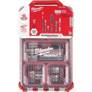 Milwaukee 48-32-4082 100 Piece Shockwave Packout Kit - Red - Foto 1 di 1