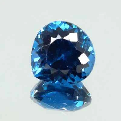 Piedra preciosa suelta natural de turmalina azul brasileña de 9,20 quilates en forma de corazón 13x13 mm Foto 1 de 4