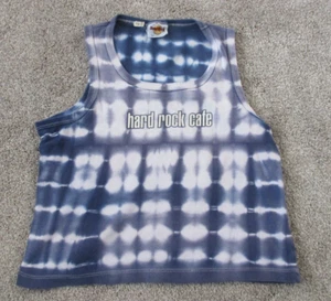Hard Rock Cafe Miami Cropped Tie Dye Tank Top Women’s Med., Stretch, Sleeveless - Picture 1 of 7