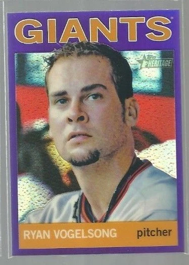 2013 Topps Heritage Chrome Purple Refractors #HC91 Ryan Vogelsong (ref43324) - Image 1 of 1