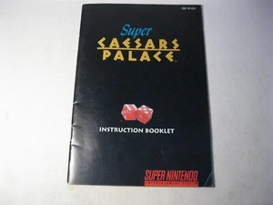 Super Caesars Palace Super Nintendo SNES nur Bedienungsanleitung  - Bild 1 von 2