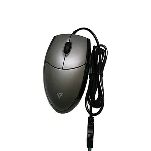 V7 Mouse USB Wired Optical MV3000010-5NC 3BTN Sliver / Black - Picture 1 of 7