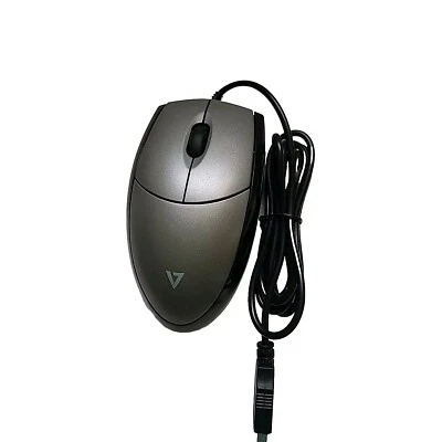 V7 Mouse USB Wired Optical MV3000010-5NC 3BTN  Sliver / Black  - Image 1 of 4