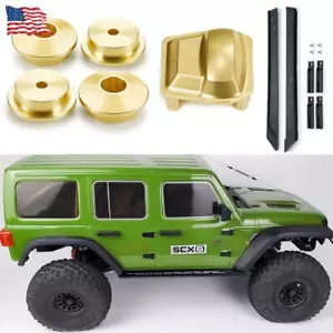 Brass Axle Differential Cover Counterweight Shock Absorber For 1/6 SCX6 AXI05000 - Picture 1 of 22