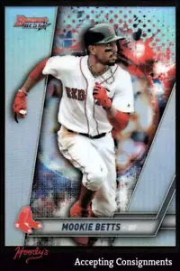 2019 Bowman's Best Refractors #8 Mookie Betts RED SOX - Picture 1 of 2