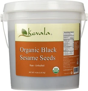 Organic Black Sesame Seeds 4Lbs (RAW) - Picture 1 of 8