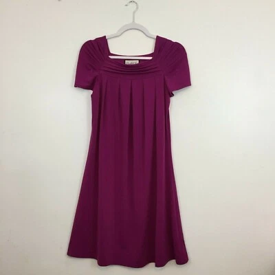 (N5) Vestido vintage Mary Mcfadden para mujer talla M neutro minimalista plisado hada Foto 1 de 4